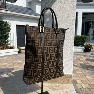 Vintage Fendi Zucca Tote Bag